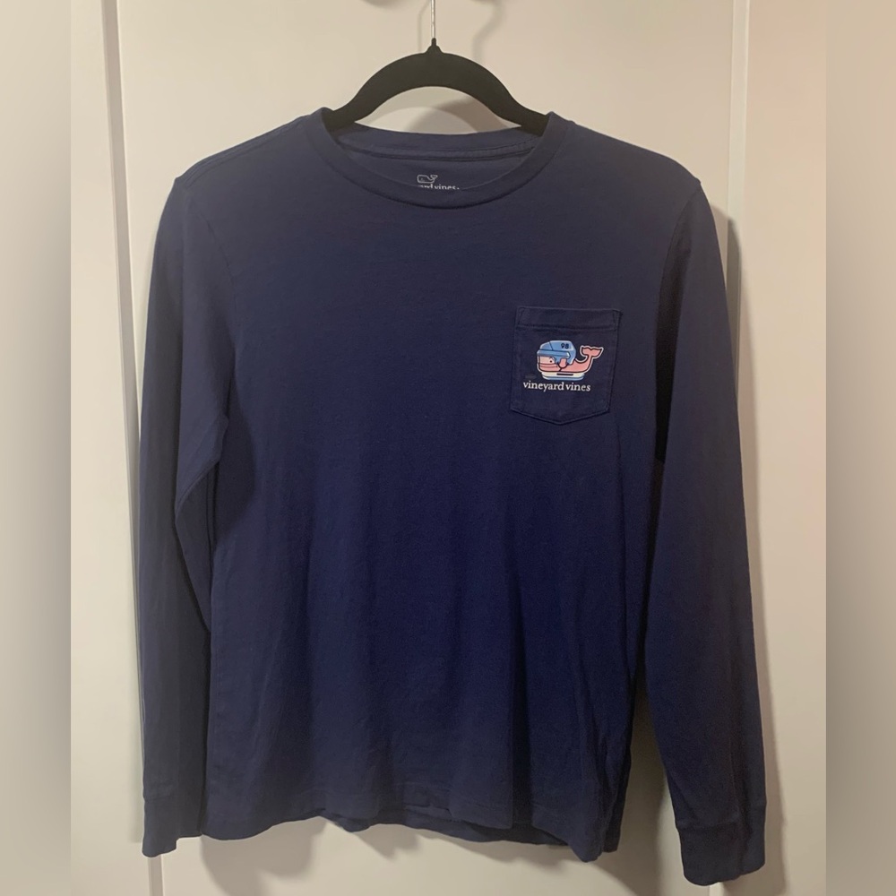 Vineyard Vines Classic Logo Long-sleeve Pocket Tee Boys M